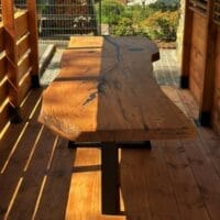 Стіл з цільного масиву дуба